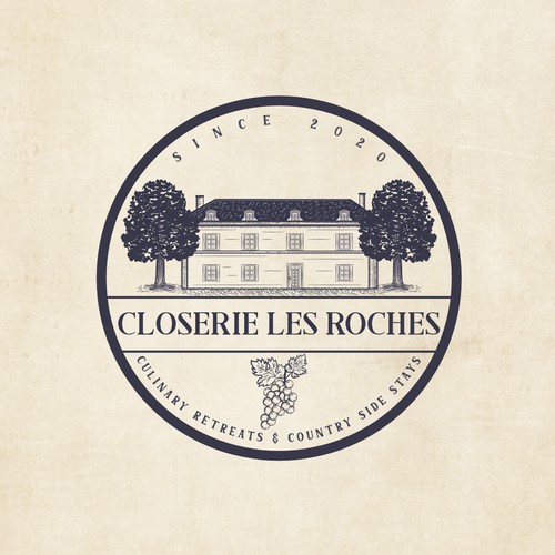 Elegant manor vintage logo