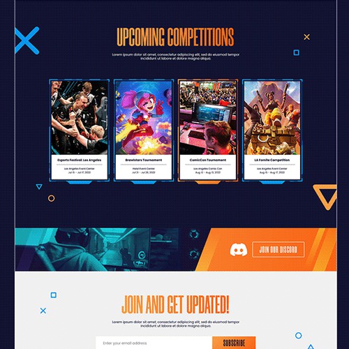 Website for Global E-Gaming Associate