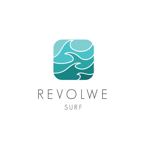 Minimalist logo for surf shop.r4hj