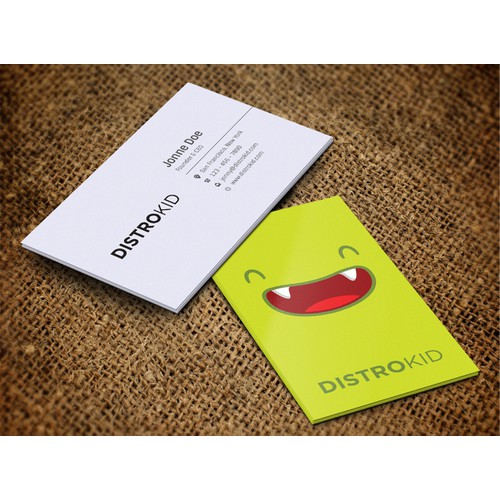 Business cards for online music service