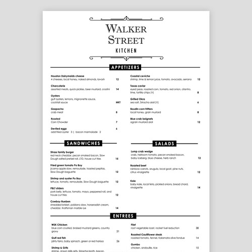 Book Menu Design