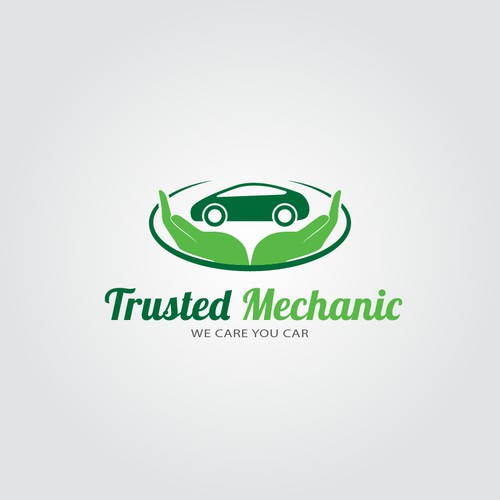 Create an iconic logo for the Trusted Mechanics