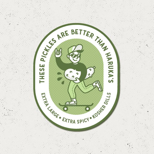 A fun + funky logo for a pickle brand