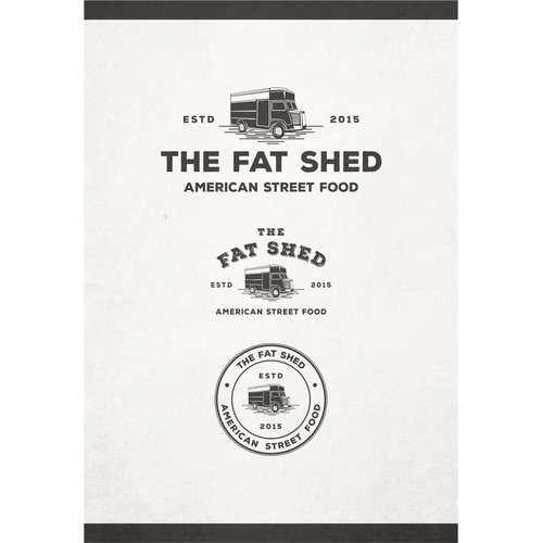 bold, vintage, designs concept for food truck