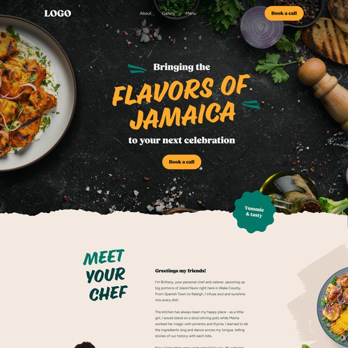 Tropical Vibes & Authentic Flavors – Jamaican Catering Website Design