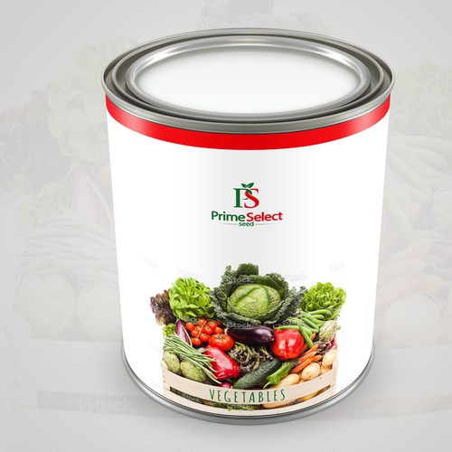 Prime Select Seed Can Packaging