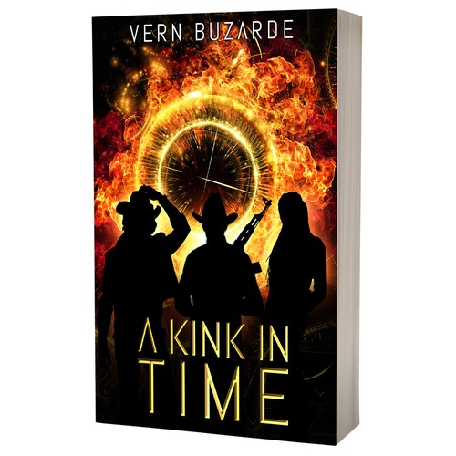 Book cover design - A Kink in Time by author Vern Buzarde