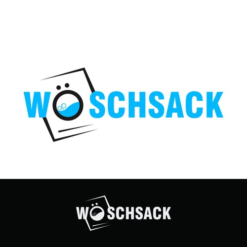 Logo For a Laundry called "WOSCHSACK"