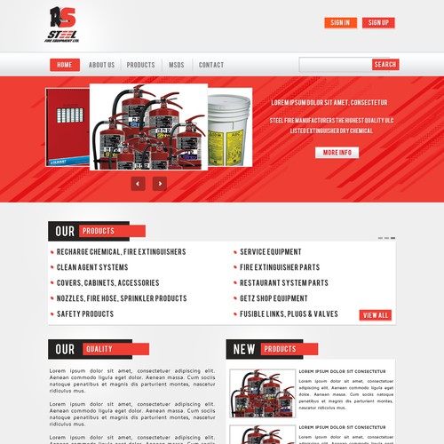 Steel Fire Equipment Ltd needs a new website design