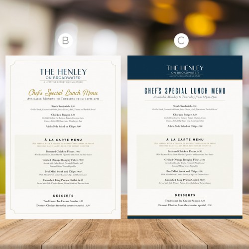 Menu Concept /Australia