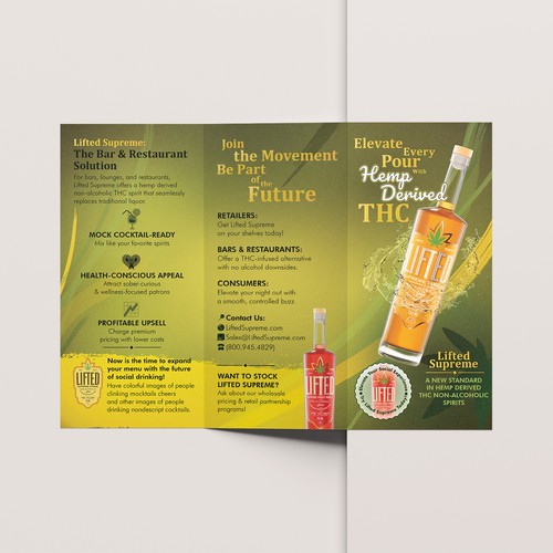 Trifold A4 promotional brochure design