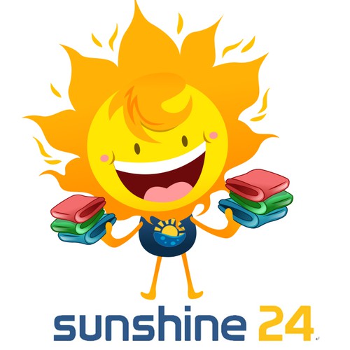 Sun Character for a Laundry Company