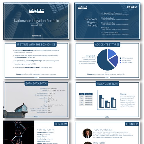 PPT template for law firm