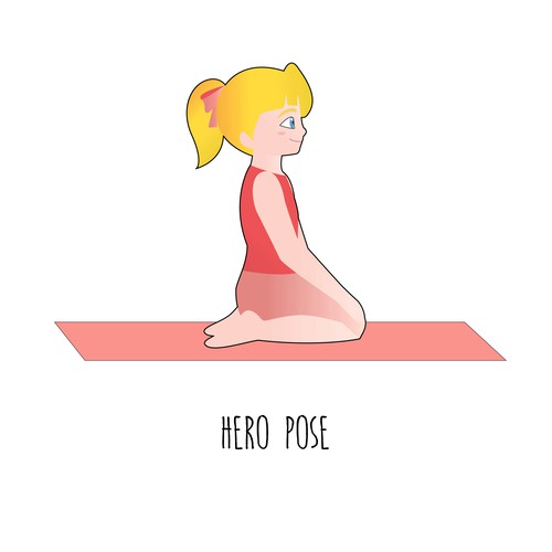 Yoga Pose Illustrations for Kids