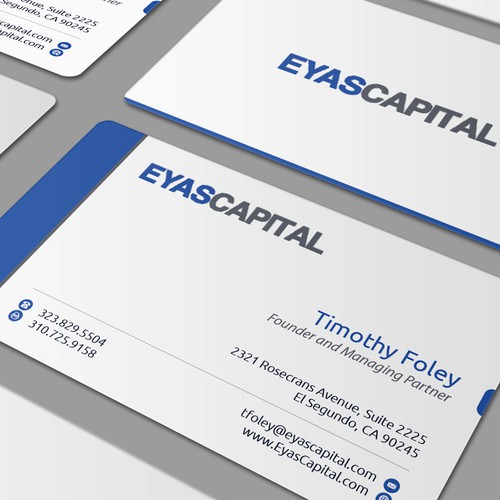 New business card wanted for Eyas Capital