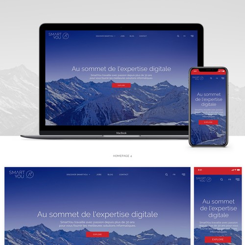 Responsive webdesign for a consulting company