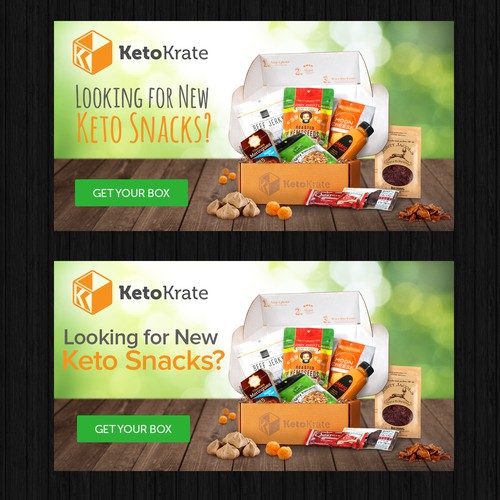 Banner concept for Keto Snacks