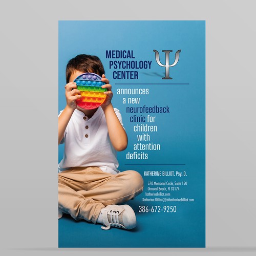 Flyer design for Medical Psychology Center.
