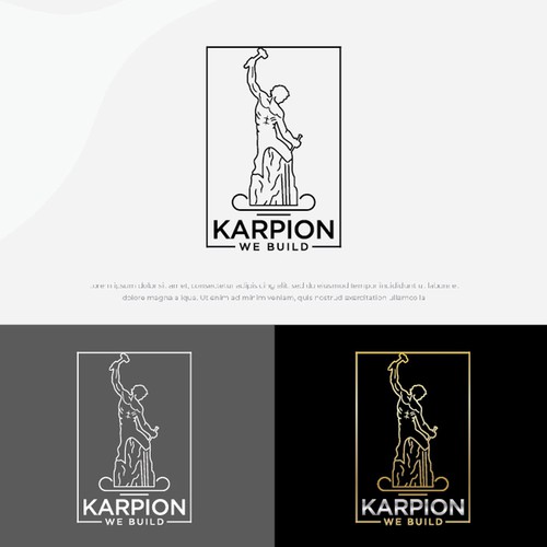 karpion we build logo design