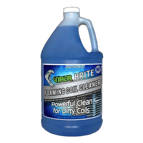 label for coil cleaner chemical solution