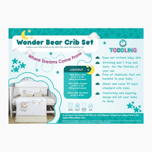 Wonder Bear Crib Set