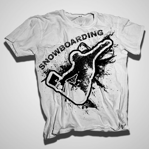 Snowboarding t-shirt