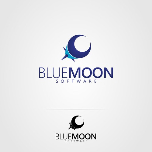 Blue Moon: Have fun creating a modern, playful, and business approriate logo for Blue Moon Software