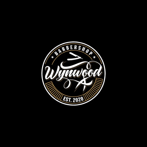 Classic logo for Wynwood barbershop