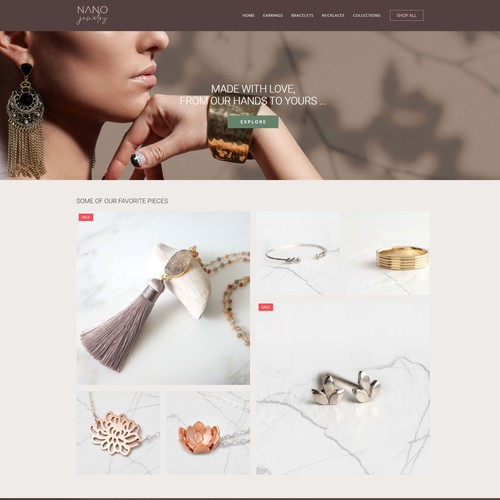 Ecommerce jewerly website