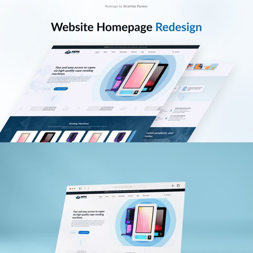 NEPA Vending Homepage Redesign