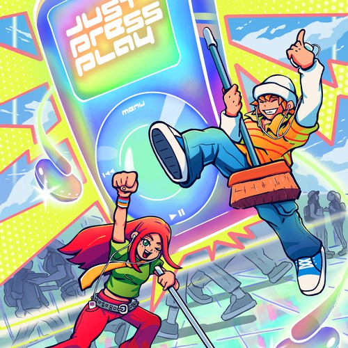 Anime style poster design