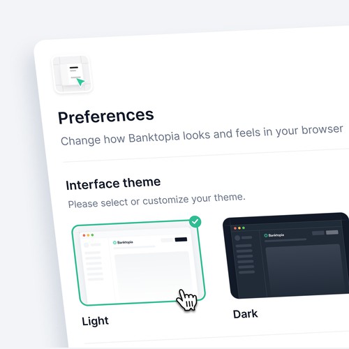 Theme Preferences For Banking App