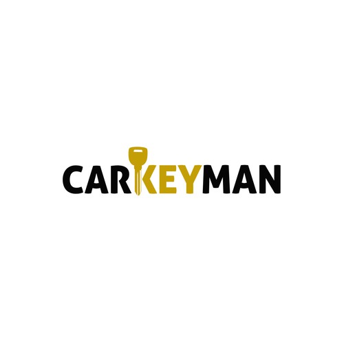 Car Key Man Logo Design