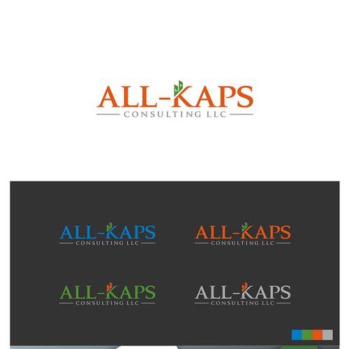 Create a cool, catchy, green-minded logo for ALL-KAPS!!!! 