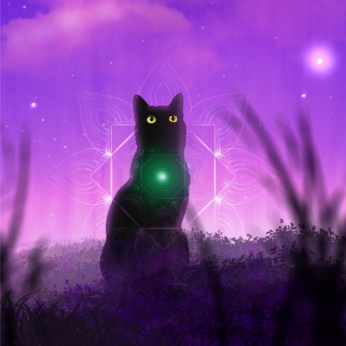 Purple cat