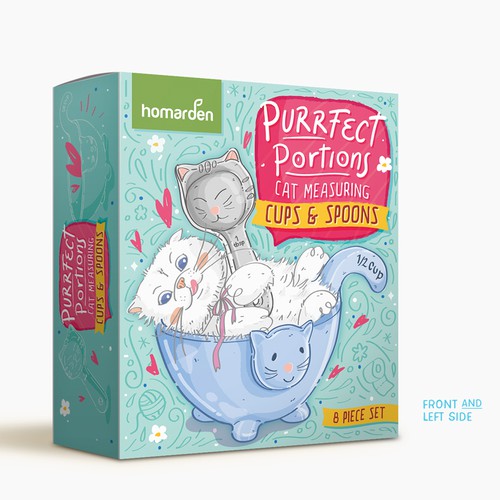 Fun Packaging for Kitty Cat Measuring Cups and Spoons