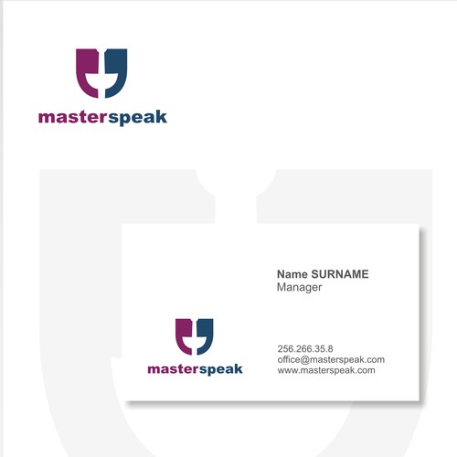 Help MasterSpeak with a new logo