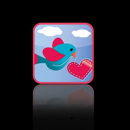 button or icon for Retro Valentines