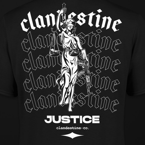Lady Justice - T-shirt design