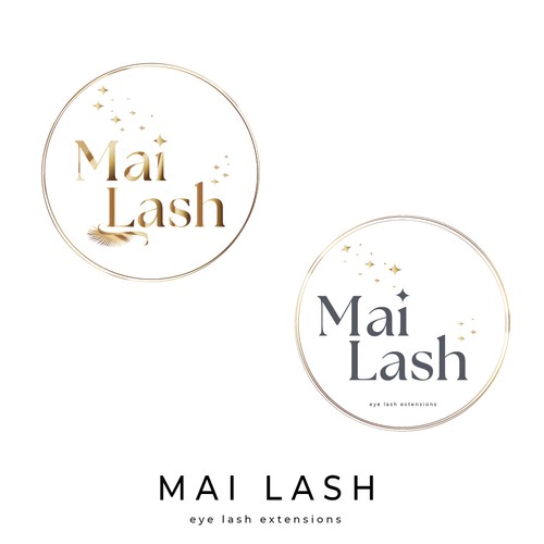 logo for new business with eyelashes