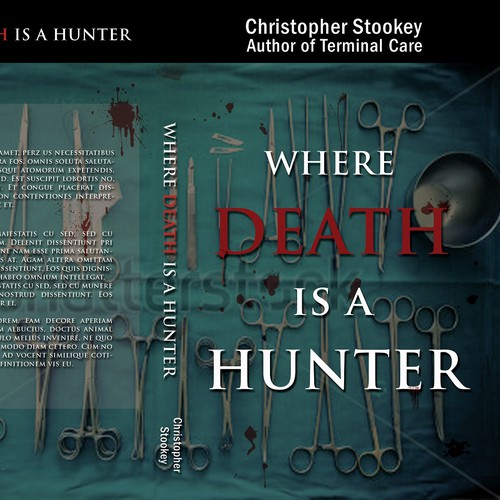 Where Death Is a Hunter Book Cover Design