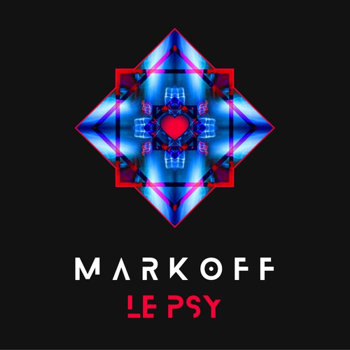Trippy Psychedelic Trance DJ Logo
