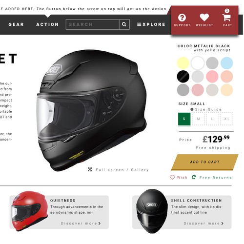 Product View for Motorcyle Wholesale website