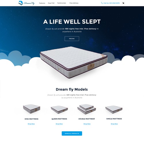 Mattress Website Design