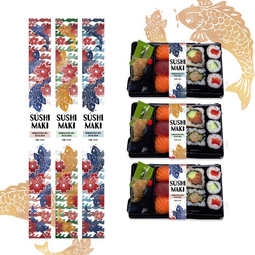 Sushi Label Design