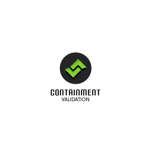 Minimalist logo design for a scientific company