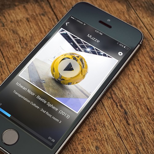 Create a museum app interface that will be shown at Web Summit Dublin2014 !