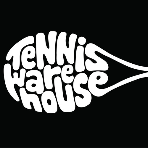 Tennis racquet shaped from the company name