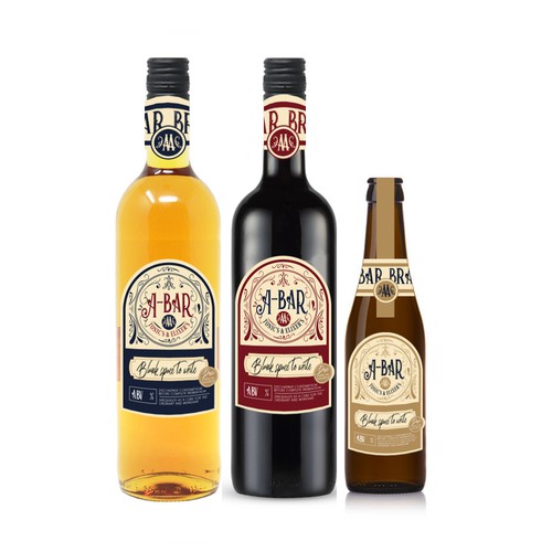 Vintage Beer, Wine, Tonic Packaging