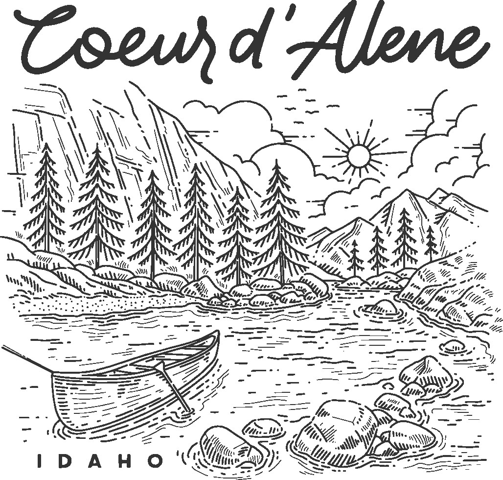 Coeur d'Alene Scene Shirt Design